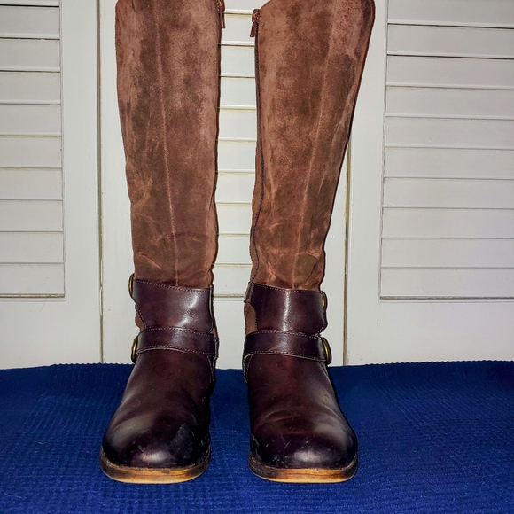 Lucky Brand Leather and Suede Boots - Size 8 - Picture 3 of 6